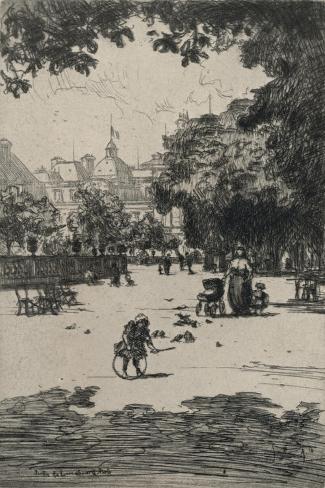 Giclee Print: Jardin Du Luxembourg, 1915 by Frank Milton Armington: 18x12in