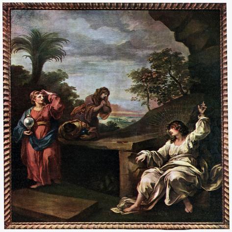 Giclee Print: 'The Three Maries at the Tomb', 18th century (1910).Artist: William Hogarth by William Hogarth: 16x16in