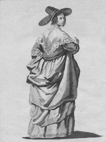 Giclee Print: 'Habit of a Merchant's Wife of London in 1640', 1776: 12x9in