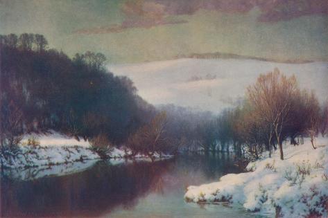 Giclee Print: 'Winter's Sleep', 1900, (c1900) by Harry William Adams: 18x12in