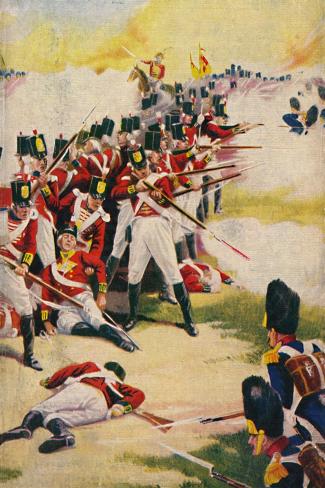 Giclee Print: 'The Gloucestershire Regiment. Back-to-Back at Alexandria', 1801, (1939) : 18x12in