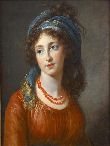 Premium Giclee Print: Portrait of Aglaé de Gramont, née de Polignac (1768-1812), 1794: 24x18in