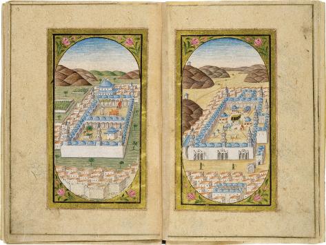 Giclee Print: Al-Masjid al-Nabawi and Masjid al-Haram, 1783: 12x9in