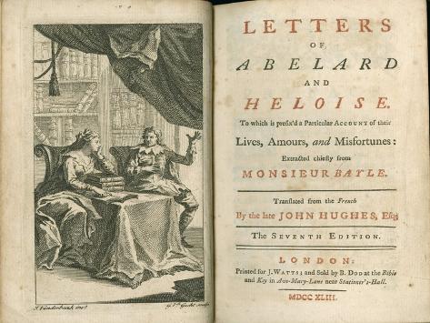 Giclee Print: Letters of Abelard and Heloise, 1743: 12x9in