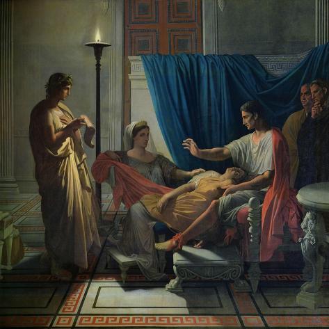 Giclee Print: Tu Marcellus Eris .(Virgil reading the Aeneid), after 1811: 16x16in