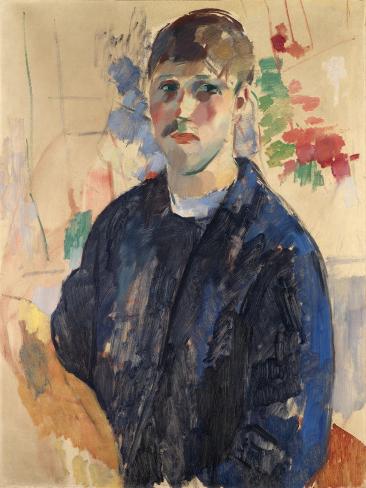 Premium Giclee Print: Self-portrait with blue blouse, 1914: 24x18in