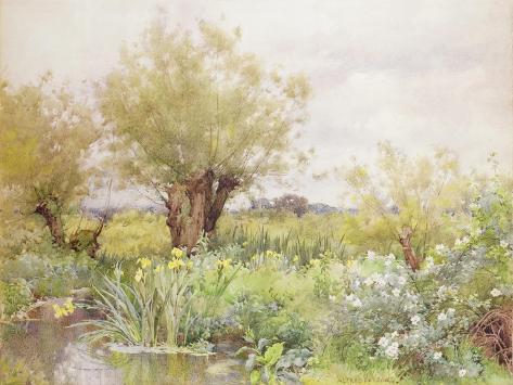 Giclee Print: Near Shiplake by Alfred Parsons: 12x9in