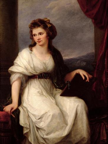 Giclee Print: Self Portrait, 1787 by Angelica Kauffman: 12x9in