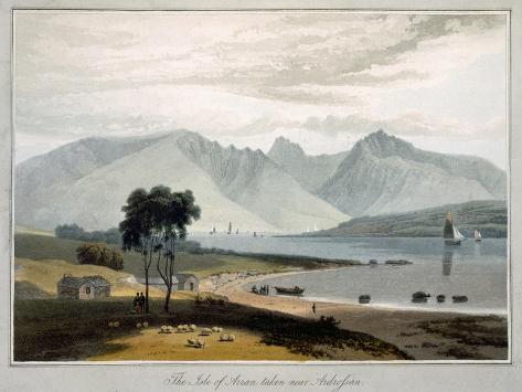 Giclee Print: Isle of Arran, Ardrossan by Thomas & William Daniell: 12x9in