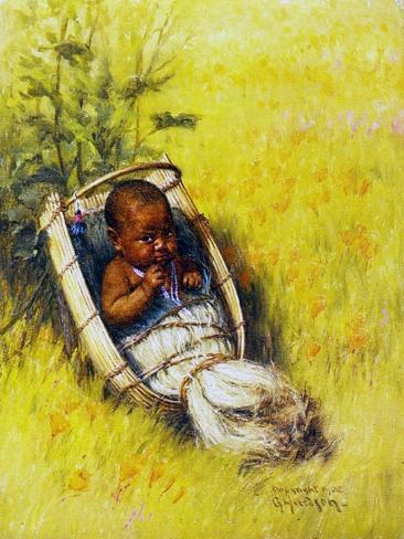 Giclee Print: Kawasi Indian Baby, 1904 by Grace Carpenter Hudson: 12x9in