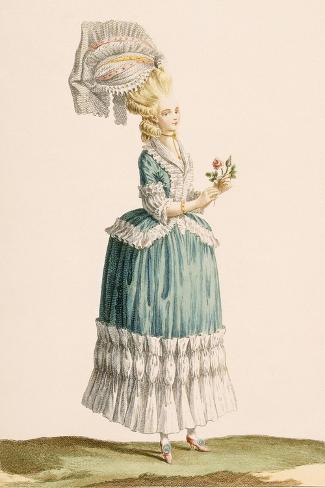 Giclee Print: Caraco a La Polanaise, Engraved by Dupin, from 'Galeries Des Modes Et Costumes Francais', C.1778-87 by Claude Louis Desrais: 18x12in