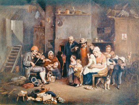 Giclee Print: The Blind Fiddler, Illustration from 'Lives of Great Men Told by Great Men', Edited by Richard… by Sir David Wilkie: 12x9in