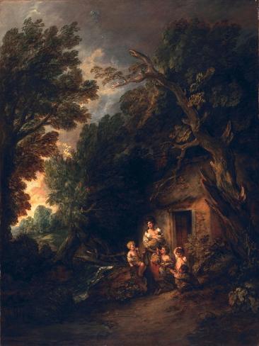 Giclee Print: Cottage Door, C.1780 by Thomas Gainsborough: 12x9in