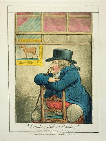 Giclee Print: A Standing-Dish at Boodles, Published by Hannah Humphrey, 1800 by James Gillray: 12x9in