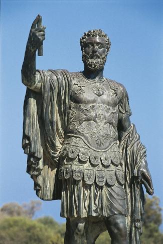 Giclee Print: Bronze of Leptis Native Septimius Severus, Ad 193-211, Libya, Tripolitania, Leptis Magna: 18x12in