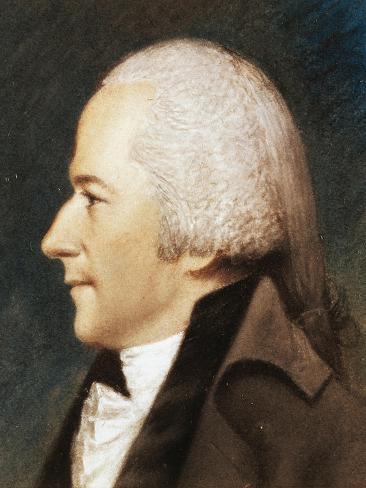 Giclee Print: Portrait of Alexander Hamilton: 12x9in