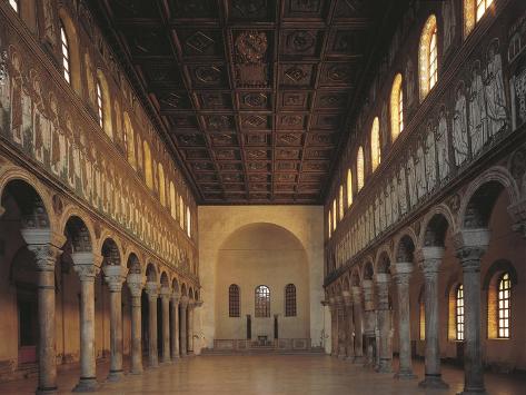 Giclee Print: Italy, Emilia Romagna, Ravenna, Basilica of Sant' Apollinare Nuovo, Interior, Nave: 12x9in