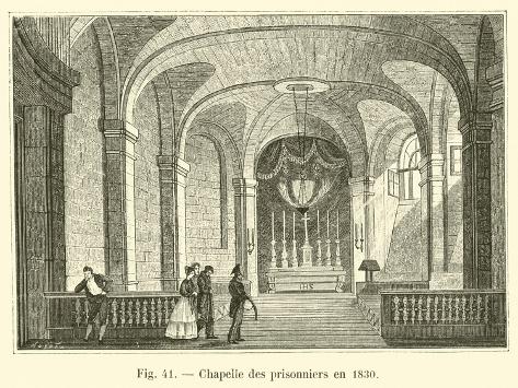 Giclee Print: Chapelle Des Prisonniers En 1830: 12x9in