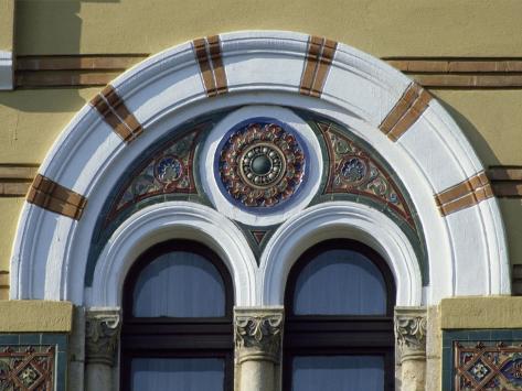 Giclee Print: Ornate Window, Head of Bulgarian Patriarch, Sofia, Bulgaria: 12x9in