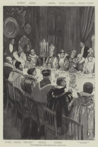 Giclee Print: Lady Tweedmouth's Costume Dinner Party at Brook House by Amedee Forestier: 18x12in