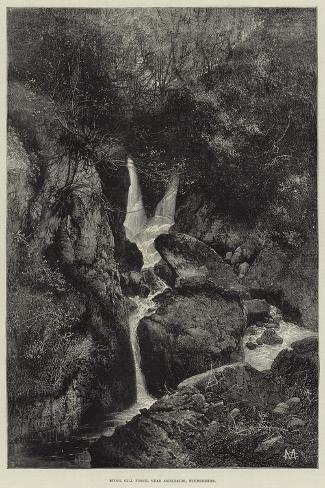 Giclee Print: Stock Gill Force, Near Ambleside, Windermere by Charles Auguste Loye: 18x12in