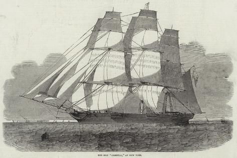 Giclee Print: The Ship Oriental, of New York by Edwin Weedon: 18x12in