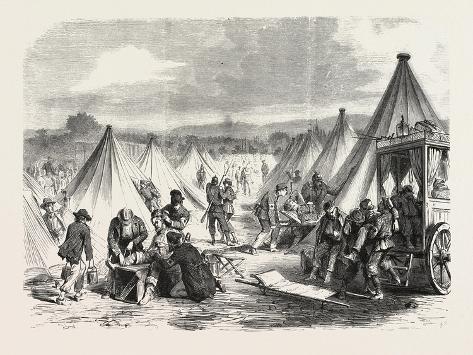 Giclee Print: Franco-Prussian War: Camp of Mac Mahon Converted to an Ambulance after the Battle of Worth: 12x9in