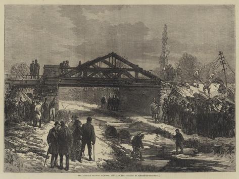 Giclee Print: The Terrible Railway Accident, Scene of the Accident at Shipton-On-Cherwell by Charles Robinson: 12x9in