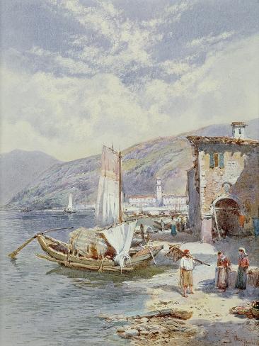 Giclee Print: Lake Como by Charles Rowbotham: 12x9in