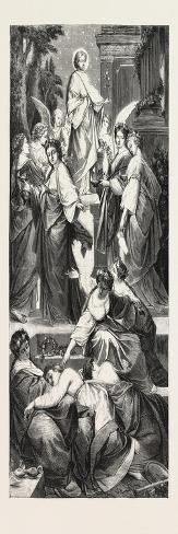 Giclee Print: The Wise and Foolish Virgins, from the Picture by Arthur Muller, Mueller: 24x8in