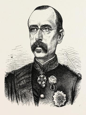 Giclee Print: Franco-Prussian War: Faidherbe General, Commander in Chief of the Northern French Army, 1870: 12x9in