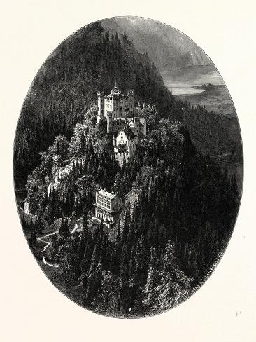 Giclee Print: The Castle of Hohenschwangau: 12x9in