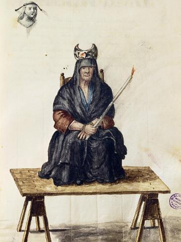 Giclee Print: Sorceress from Gli Habiti De' Venetians (Clothes of Venetians) : 12x9in
