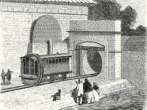 Giclee Print: Entrance of the Atmospheric London to Sydenham Railway Established in 1865: 12x9in