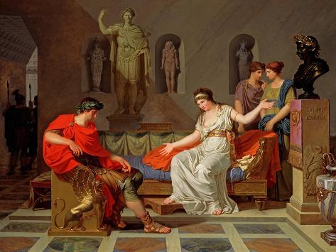 Giclee Print: Cleopatra and Octavian, 1787-88 by Louis Gauffier: 12x9in