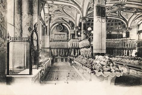 Giclee Print: Felix Potin Butcher'S, 95-97 Boulevard Sebastopol, Paris, 1900: 18x12in