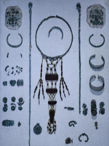 Giclee Print: Funeral Offerings, from Asenkofen Burial Mound, Bavaria, Germany. Middle Bronze Age: 12x9in