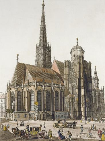 Giclee Print: Austria, Vienna, Saint Stephen's Cathedral: 12x9in