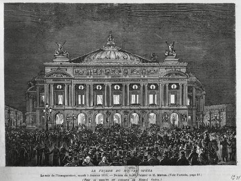 Giclee Print: France, Paris, Opening of the Opera National De Paris, Designed by Charles Garnier: 12x9in