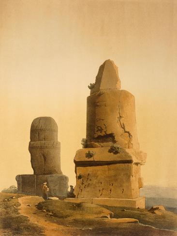 Giclee Print: Two Sepulchral Monuments Called Meghazil Near Phoenician Necropolis of Amrit: 12x9in
