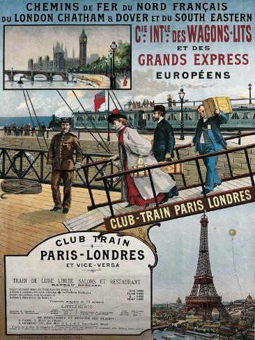 Giclee Print: Luxury Railway Operator Compagnie Internationale Des Wagons-Lits Et Des Grands Express Europeens: 12x9in
