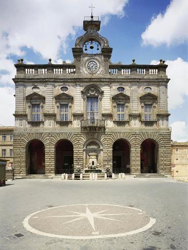 Giclee Print: Town Hall, Nevi, Lazio, Italy, 16th-17th Century: 12x9in