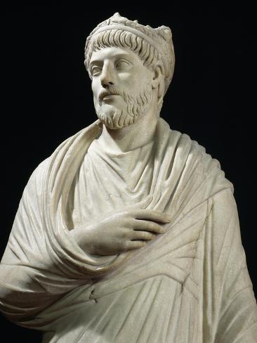 Giclee Print: Priest of Serapis Wearing Pallium and Sacerdotal Crown Statue: 12x9in