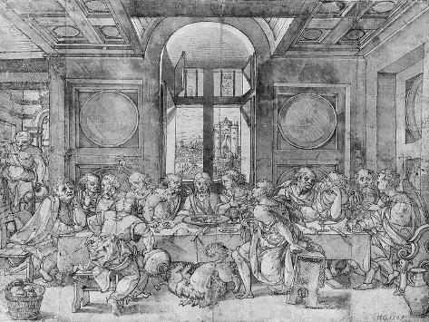 Giclee Print: The Last Supper, 1585 by Pieter Coecke van Aelst: 12x9in