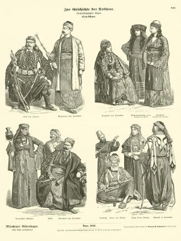 Giclee Print: Costumes of the Near East: 12x9in