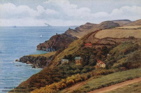 Giclee Print: Woody Bay, from Martinhoe Common by Alfred Robert Quinton: 18x12in