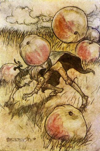 Premium Giclee Print: Gulliver's travels by Johnathan Swift by Arthur Rackham: 30x20in