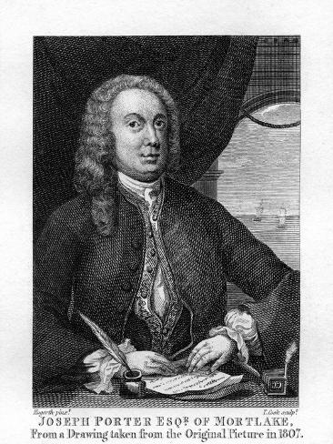 Giclee Print: Joseph Porter by William Hogarth by William Hogarth: 12x9in