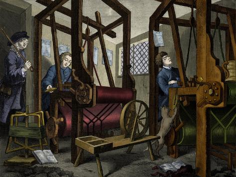 Giclee Print: The Apprentices - engraving by William Hogarth: 12x9in