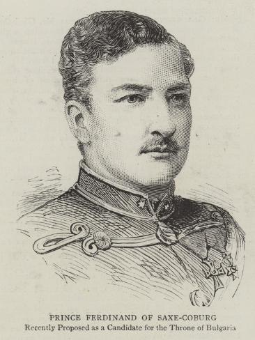 Giclee Print: Prince Ferdinand of Saxe-Coburg: 12x9in